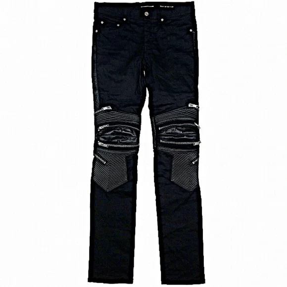 パンツ SAINT LAURENT by Hedi Slimane denim Hedi Slimane × Saint Laurent 2014 Distressed Chain Denim